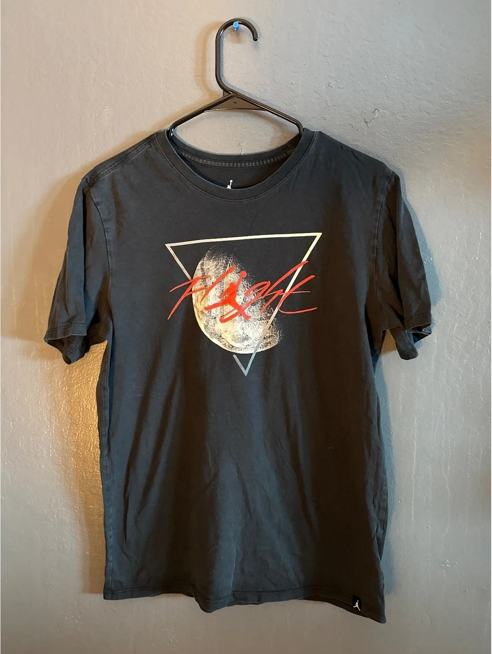 Jordan Flight Graphic T-Shirt Medium Black Cotton